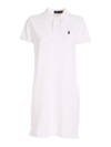 Polo Ralph Lauren Cotton Mesh Short-sleeve Polo Dress In White