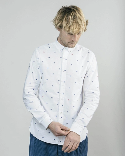 Brava Fabrics Printed Shirt Akito In White