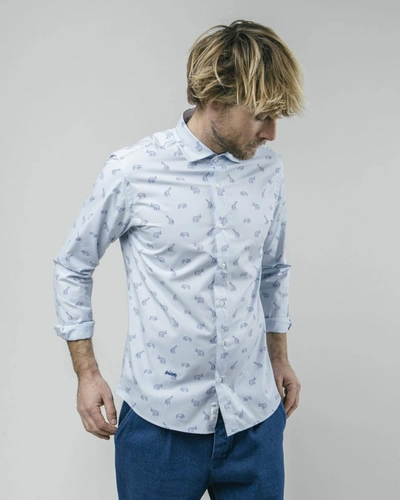 Brava Fabrics From The Future To Savannah Printed Shirt In Blue