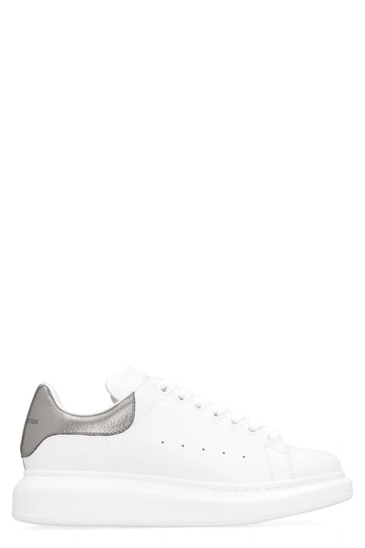 Alexander Mcqueen Womens White Leather Sneakers