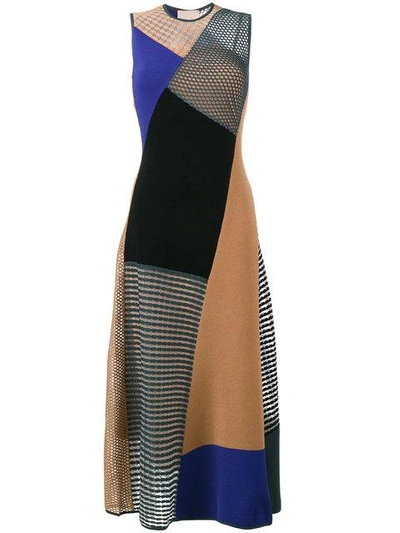 Roksanda Patchwork Shift Dress In Multicolour