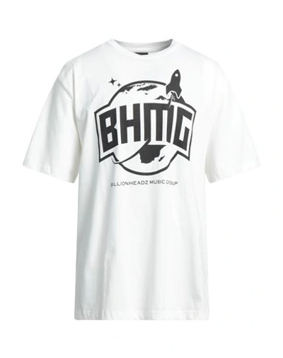 Bhmg Logo Cotton T-shirt In Off White