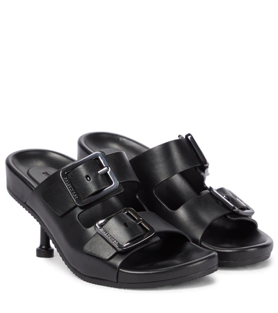 ●送料込●BALENCIAGA●Mallorca Buckled Leather Sandals Balenciaga Mallorca Buckled Leather Sandals In Black | ModeSens