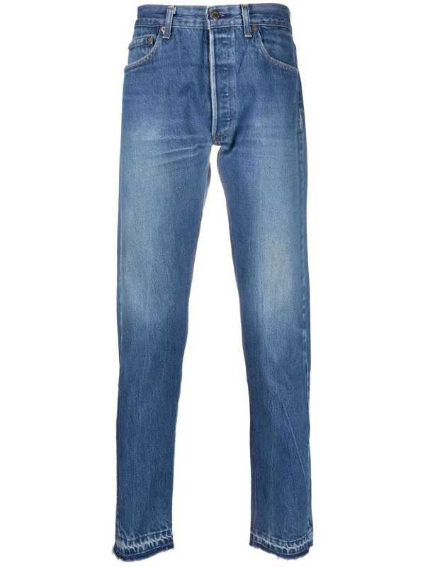 Gallery Dept. Slim-fit Distressed Denim Jeans In Blau | ModeSens