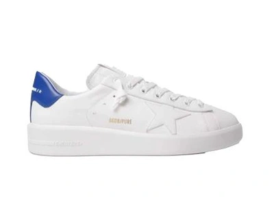 Golden Goose Sneakers In White/blu