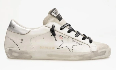 Golden Goose Sneakers In Ice/white/silver