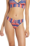 Hanky Panky Seaside Stripe Original Rise Thong In Multi