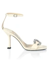 Jimmy Choo Women's Marsai 90 Embellished High Heel Sandals In Latte