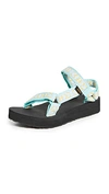 Teva Midform Universal Classic Platform Sandal In Blue Multi