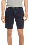 Allsaints Switch Raw Hem Denim Shorts In Blue Black