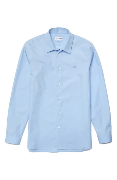 Lacoste Slim Fit Poplin Button-up Shirt In Overview