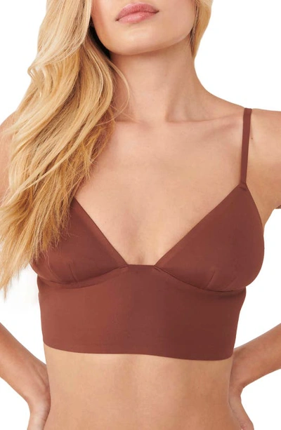 Free People Intimately Fp Sage Longline Bralette In Mauve Bark