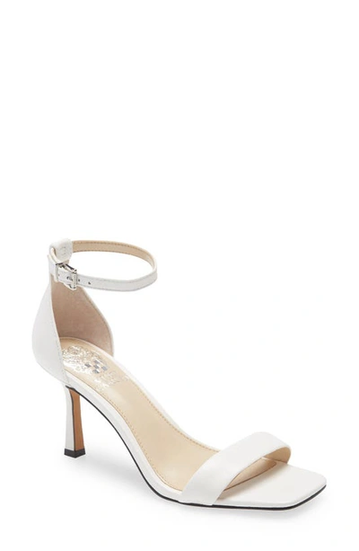 Vince Camuto Enella Ankle Strap Sandal In White 01