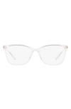 Dolce & Gabbana 54mm Rectangular Optical Glasses In White