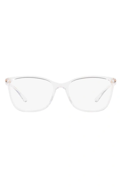 Dolce & Gabbana 54mm Rectangular Optical Glasses In Clear