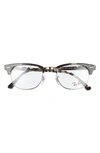Ray Ban 49mm Optical Glasses In Grey/ Clear