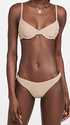 Beach Riot Camilla Bikini Top In Tan