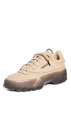 Reebok Women's Cardi B Club C Casual Sneakers From Finish Line In Sahara/core Black/sahara
