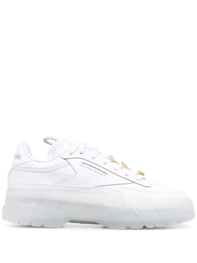 Reebok Cardi B Club C Low-top Leather Sneakers In Footwear White/footwear White