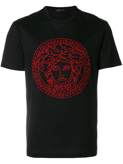 Black and red cheap versace shirt