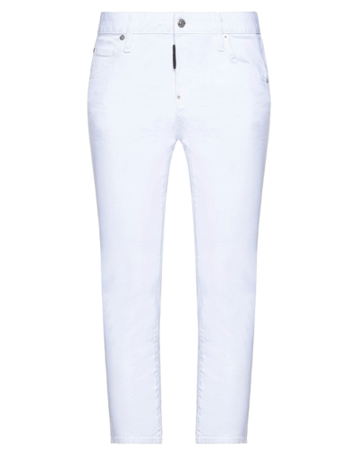 Dsquared2 Denim Cropped In White