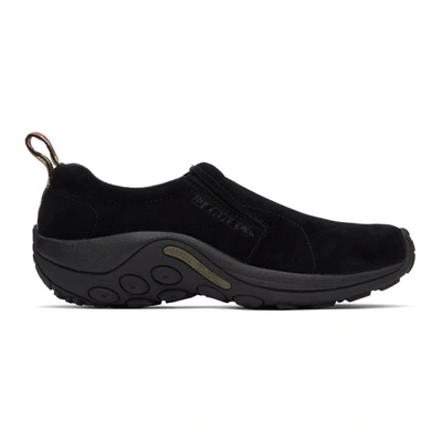 Merrell 1trl Black Suede Jungle Moc Slip-on Sneakers In Midnight