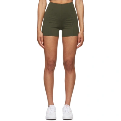 Norba Green Lounge Sport Shorts In Army Green