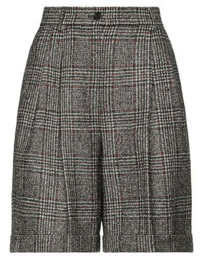 Dolce & Gabbana Woman Shorts & Bermuda Shorts Brown Size 8 Alpaca Wool, Cotton, Polyamide