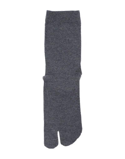 Maison Margiela Bootleg Socks In Dark Grey