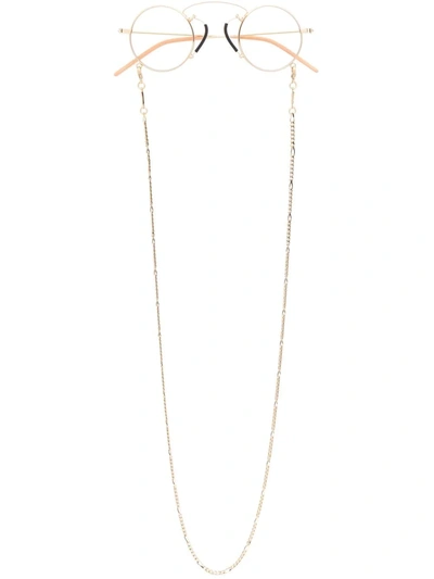 Gucci Gg0991s Round-frame Glasses In Gold Gold Yellow