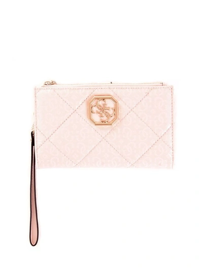 Guess Women's Pink Synthetic Fibers Wallet