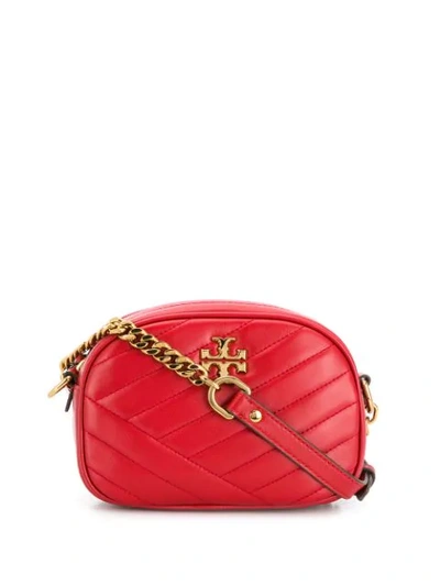 Tory Burch Kira Small Leather Crossbody In Red
