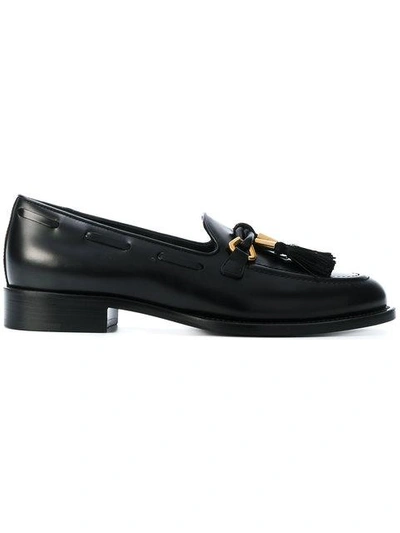 Giuseppe Zanotti - Leather Loafer With Tassels Jean-pierre In Black