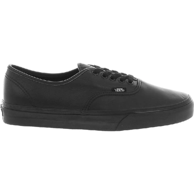 Vans Authentic Leather Trainers In Nero