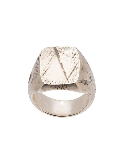 Werkstatt:münchen Signet Ring In Metallic