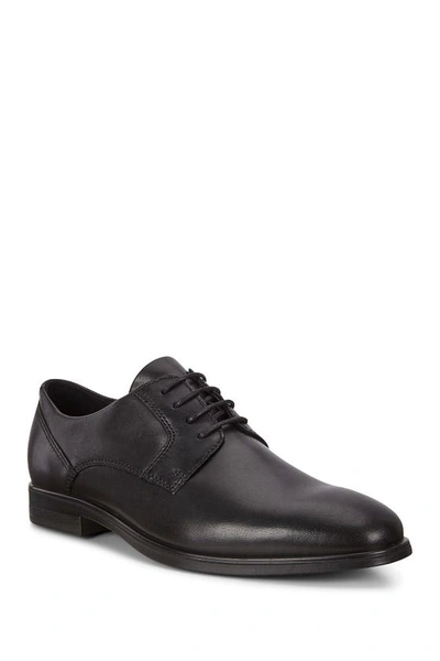 Ecco Queenstown Plain Toe Derby In Black