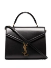 Saint Laurent Cassandra Tote Bag In Black