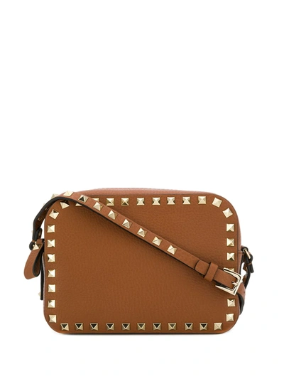 Valentino Garavani Rockstud Mini Bag In Brown