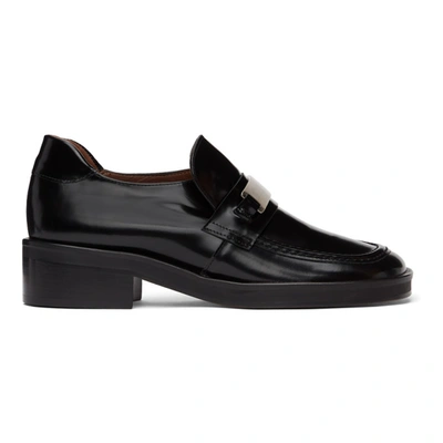 Abra Black Plate Loafers