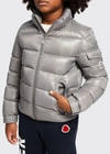 Moncler Kids' Maya Laque Mini-me Puffer Jacket In Gray