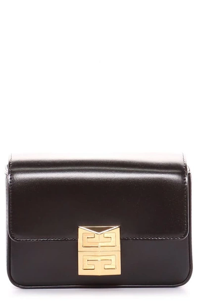 Givenchy Small 4g Leather Crossbody Bag In Black