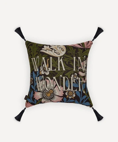 House Of Hackney Compton Walk In Wonder Jacquard Cushion In Black