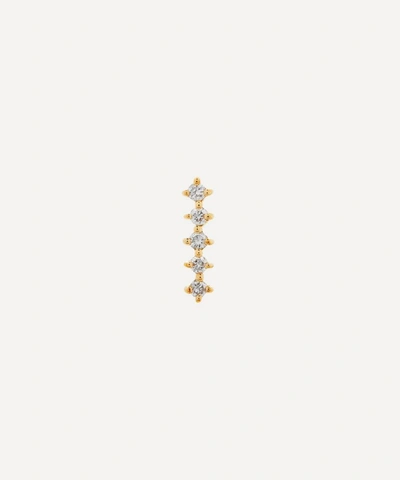 Otiumberg 9ct Gold Diamond Bar Single Stud Earring