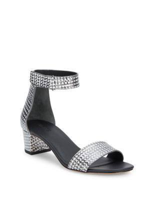 vince rita leather ankle strap sandals