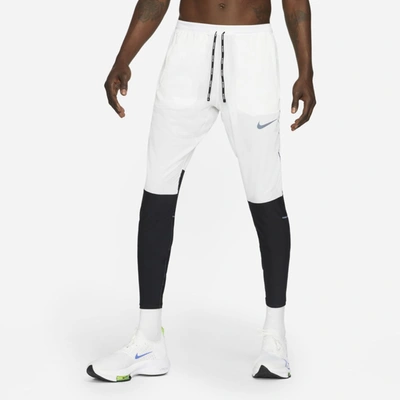 Nike Swift Men's Running Pants In White/black/black Reflective