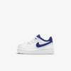 Nike Force 1 Baby/toddler Shoes In White/deep Royal Blue-university Red