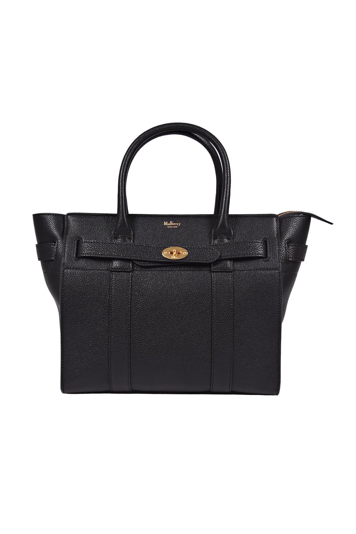 Mulberry Small Zipped Bayswater Tote In Black | ModeSens