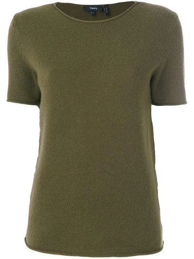 Theory Short Sleeve Knit Top