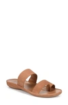 Naturalizer Gen N-flight Slide Sandals Women's Shoes In Cookie Dough Leather