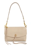 Rebecca Minkoff Darren Leather Shoulder Bag In Cashmere